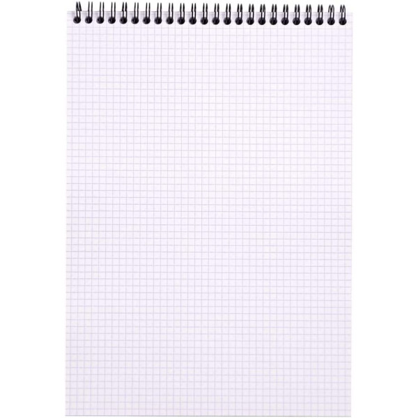 Bloc notes - A4 - 21x29,7cm - Petits Carreaux - 80 feuilles - Orange - Avec spirale - Rhodia