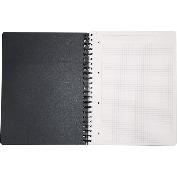 Bloc notes - Cahier - A4 - Petits Carreaux - 160 pages - Avec spirale - Exabook - Rhodia