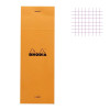 photo-Bloc notes - Shopping - 7,4 x 21 cm - Petits Carreaux - 80 feuilles - Orange - Rhodia