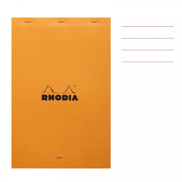photo-Bloc notes - A4 - 21x29,7 cm - Lignes - 80 feuilles - Rhodia