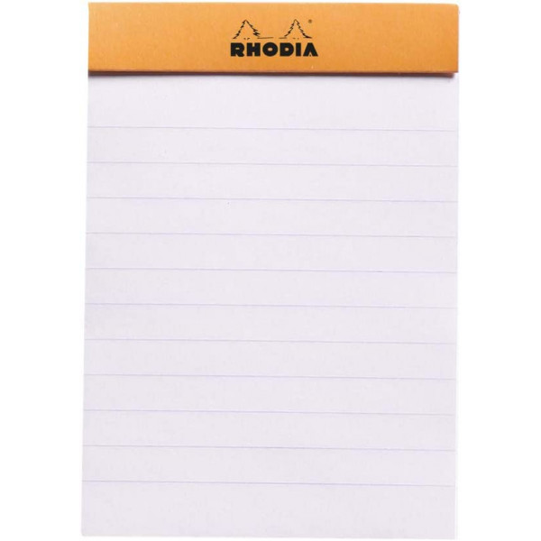 Bloc notes - 8,5 x 12 cm - Lignes - 80 feuilles - Rhodia