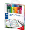 photo-30 feutres d'écriture - Pointe extra-fine - 0.3mm - Staedtler - Triplus Fineliner