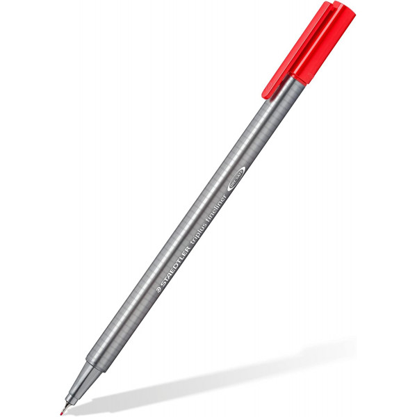 30 feutres d'écriture - Pointe extra-fine - 0.3mm - Staedtler - Triplus Fineliner