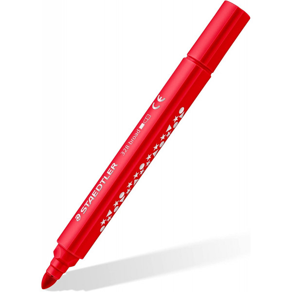 12 feutres de coloriage - Pour enfant - Pointe large - Assortis - Staedtler