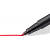 4 feutres - Indélébile - Permanent - Noir Bleu Rouge Vert - Lumocolor - Staedtler