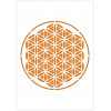 photo-Pochoir mandala format A5 décoration peinture QBIX