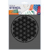 Pochoir mandala format A5 décoration peinture QBIX