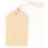 photo-Etiquettes en bois - Personnalisable - Rectangle - 8,5x5cm - 6 pièces