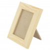 photo-Cadre photo - Personnalisable - Bois naturel - Avec chevalet - 10x8cm