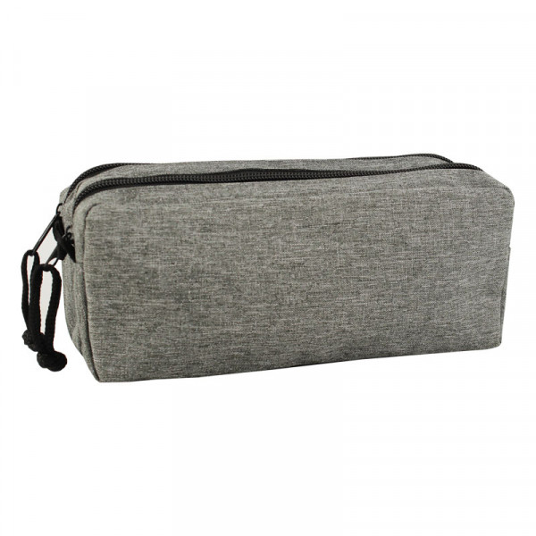 photo-Trousse - 2 compartiments - Gris chiné - Rectangulaire - Clairefontaine