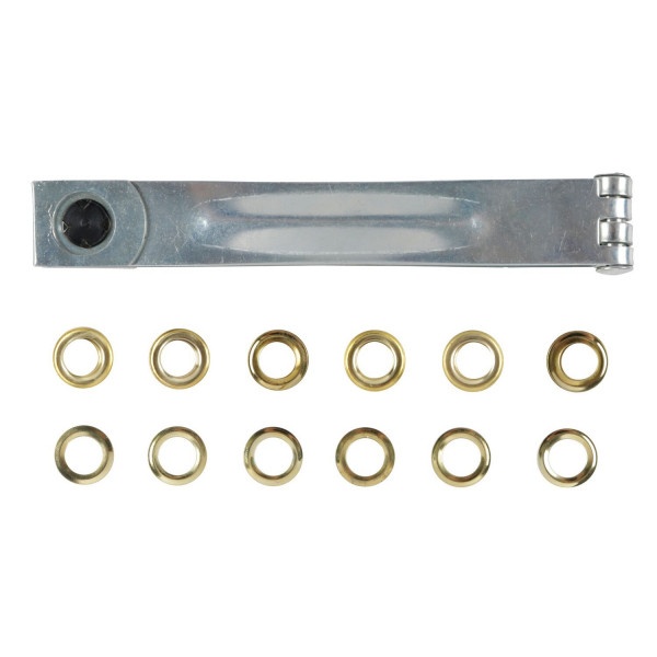 photo-Pince à œillet à frapper - Pour mettre des œillets sur une bâche - 10 œillets de 10mm