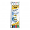 PHOTO-Feutres - Effaçable - Pochette de 4 couleurs - Pointe fine - Velleda 1721 - BIC
