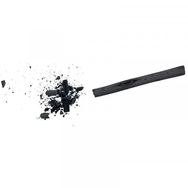 Fusains - Noir - 10 à 15 mm - 4 bâtons - Sennelier