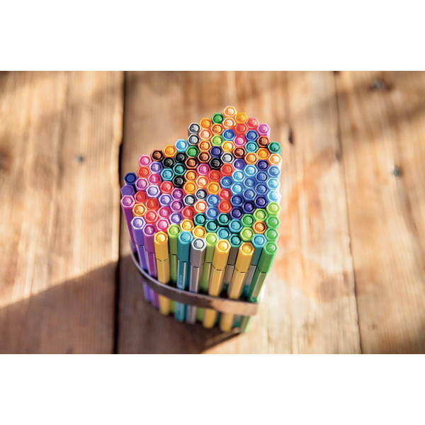 Etui de 20 feutres de dessin STABILO Pen 68 - pointe moyenne - décor pack turquoise