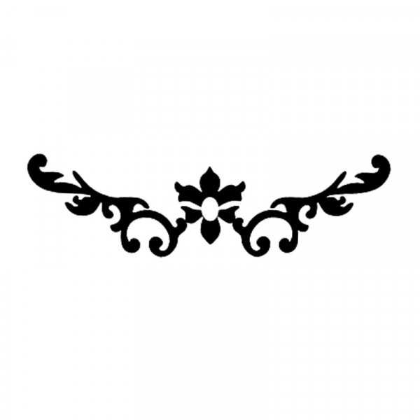Pochoir - Motif ornement - Repositionnable - 31 x 61 cm - Peinture - Décoration