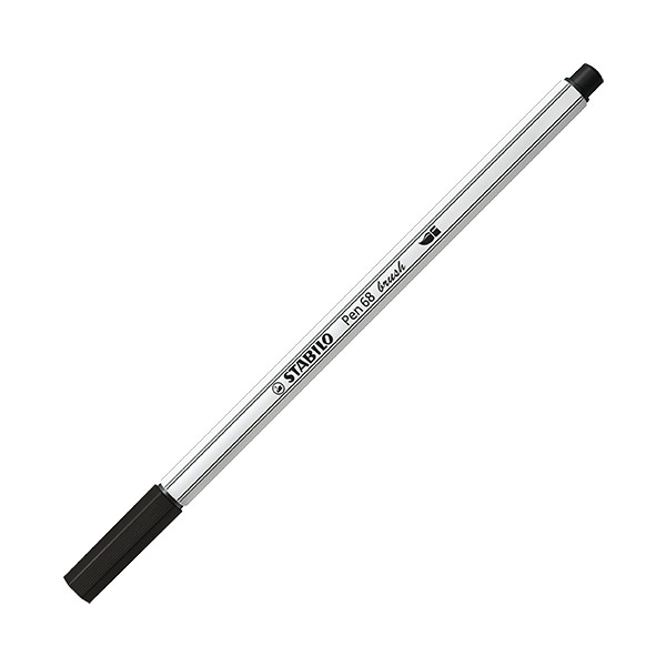 Etui carton de 12 feutres pinceau STABILO Pen 68 brush ARTY - pointe pinceau