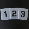 Set de pochoirs 5 cm - Chiffres et caractères spéciaux n°1 - Qbix