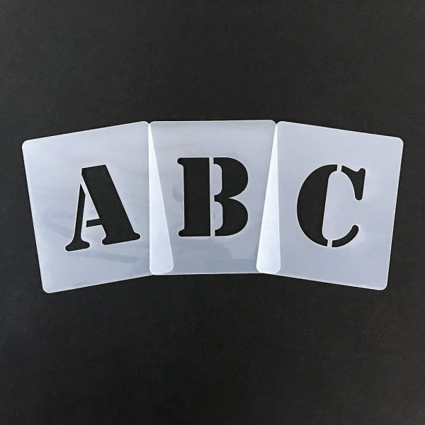 Set de pochoirs 5 cm - Alphabet n°2 - Qbix