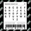 Set de pochoirs 5 cm - Alphabet n°1 - Qbix