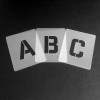Set de pochoirs 5 cm - Alphabet n°1 - Qbix