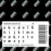 Set de pochoirs 7 cm - Alphabet n°3 - Qbix