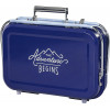 Barbecue portable - Pour pique-nique camping - Bleu - Acier inoxydable