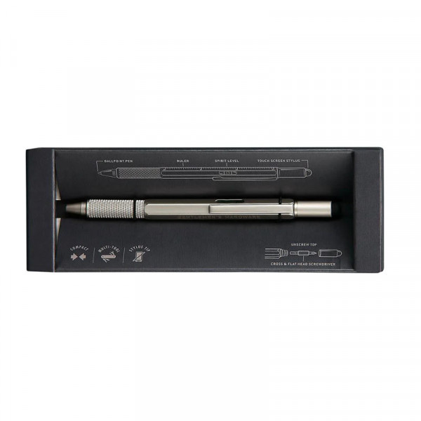photo-Stylo à bille - 6 en 1 - Multifonctions - Stylet pour écran - règle - niveau - tournevis