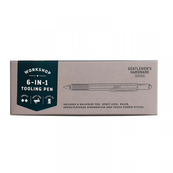 Stylo à bille - 6 en 1 - Multifonctions - Stylet pour écran - règle - niveau - tournevis