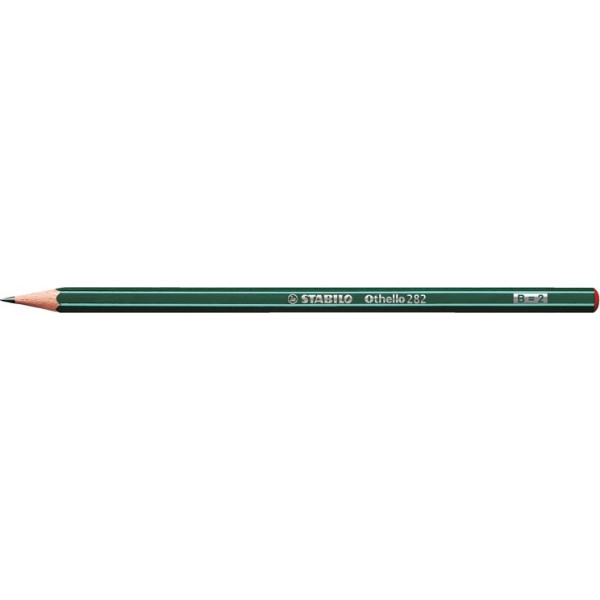 Etui carton de 6 crayons graphite STABILO Othello ARTY assortiment de mines dures et tendres (2B, B, HB, F, H, 2H)