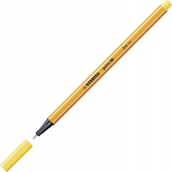 Stylo-feutre STABILO point 88 - pointe fine - Jaune