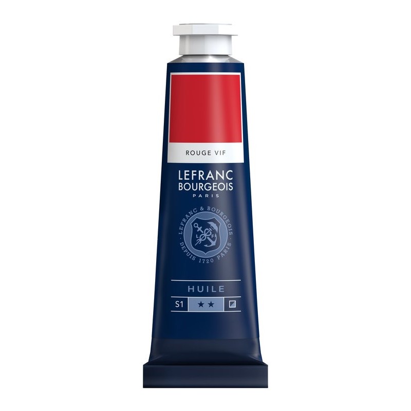 Rouge Vif - Tube de peinture à l'huile - 40 ml -Lefranc Bourgeois