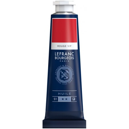 Rouge Vif - Tube de peinture à l'huile - 40 ml -Lefranc Bourgeois