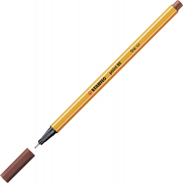 Stylo-feutre STABILO point 88 - pointe fine - Sienne brûlée