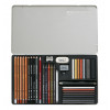 photo-Boîte métal - Crayons - Beaux-arts - Esquisse - Dessin - Portrait - 35 pièces - Cretacolor