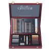 photo-Coffret - Beaux-Arts - Matériel de dessin - 53 pièces - Cretacolor