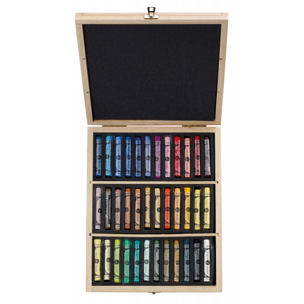 photo-Coffret - Pastels à l'écu - Sennelier - 36 couleurs