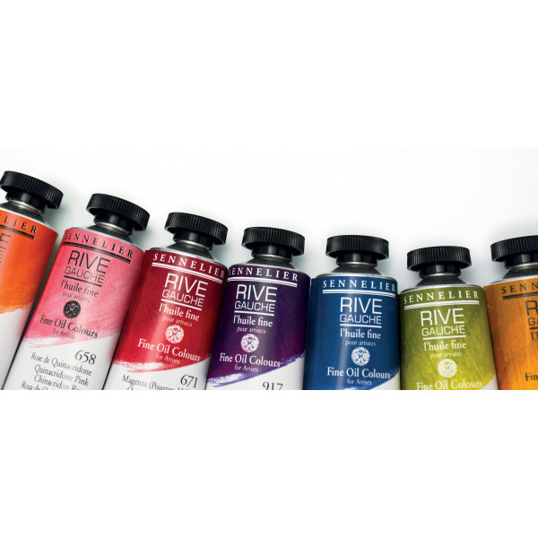 Coffret - Chevalet - Peinture à l'huile - Sennelier - Rive gauche - 10 tubes de 21ml