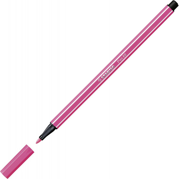 Feutre de dessin STABILO Pen 68 - pointe moyenne - Rose framboise 17
