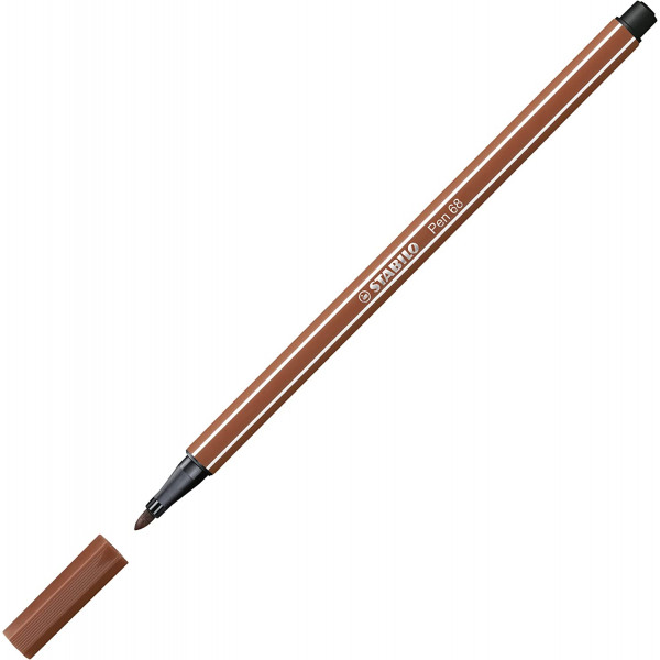 Feutre de dessin STABILO Pen 68 - pointe moyenne - Marron rouille 38