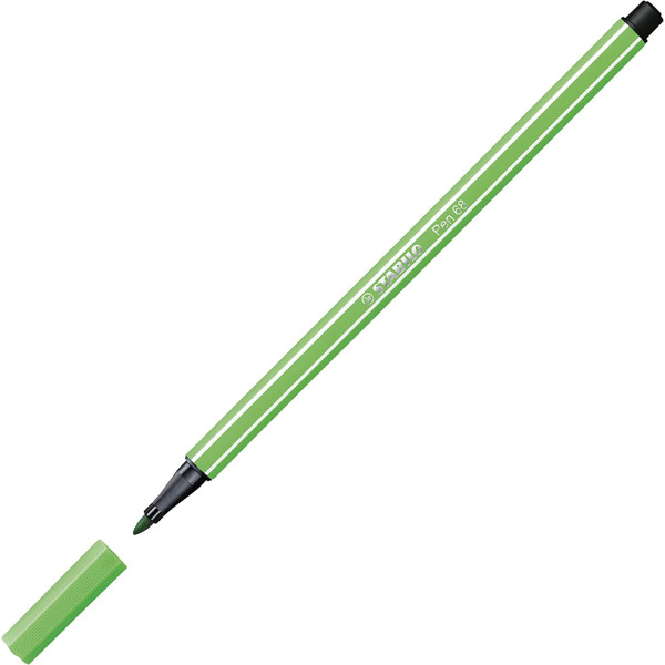 Feutre de dessin STABILO Pen 68 - pointe moyenne - Vert clair 43