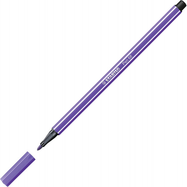 Feutre de dessin STABILO Pen 68 - pointe moyenne - Violet 55