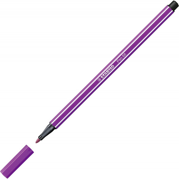 Feutre de dessin STABILO Pen 68 - pointe moyenne - Lilas 58
