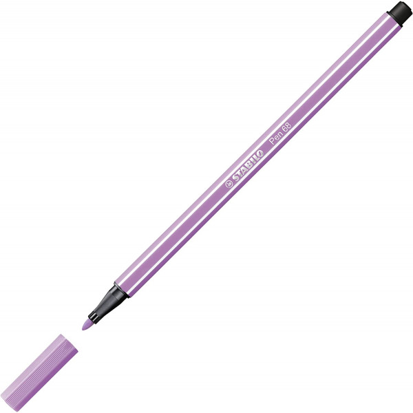 Feutre de dessin STABILO Pen 68 - pointe moyenne - Lilas clair 59