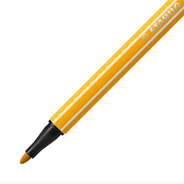 Feutre de dessin STABILO Pen 68 - pointe moyenne - Jaune curry 87