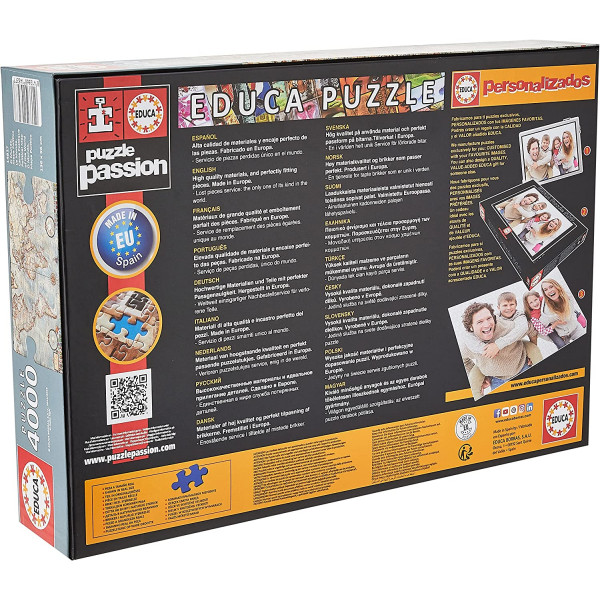 Puzzle - Carte du monde historique - Map Monde - 4000 pièces - Educa