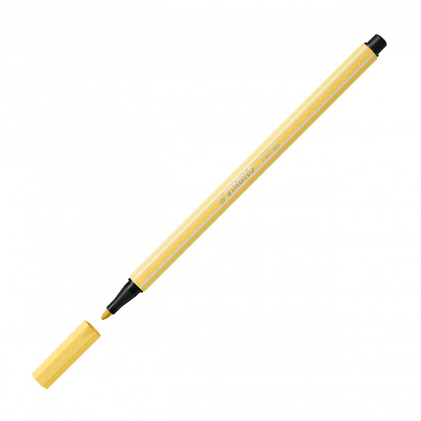 Feutre de dessin STABILO Pen 68 - pointe moyenne - Jaune clair 23