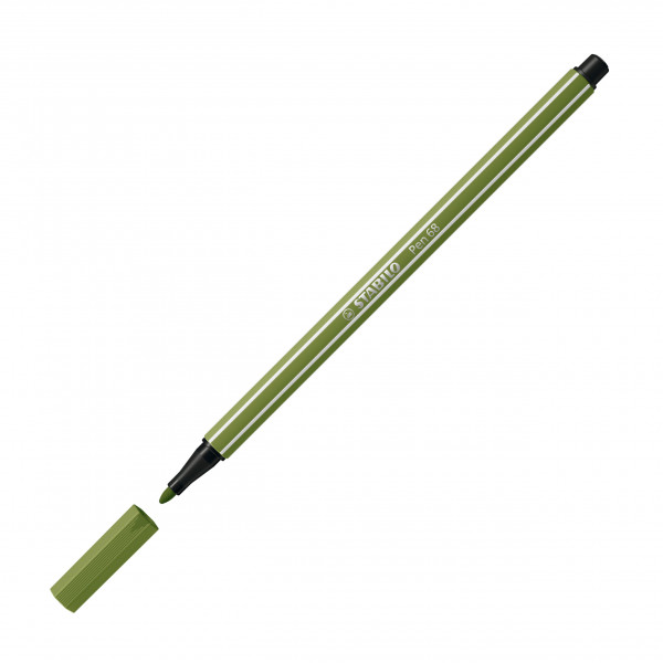 Feutre de dessin STABILO Pen 68 - pointe moyenne - Vert mousse 35