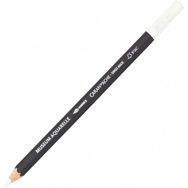 photo-Crayon de couleur - Aquarelle - Blanc - Carand'Ache - Museum Aquarelle