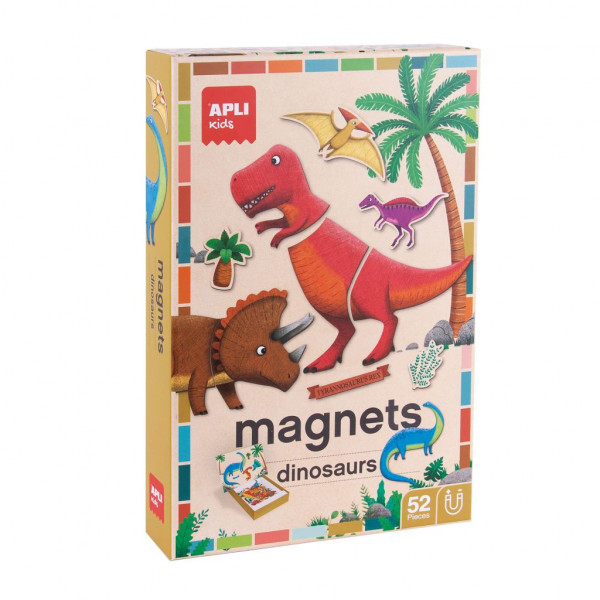 photo-Jeu - Magnets - Puzzle magnétique - Dinosaures - Enfant - Apli Kids