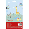 Gommettes - Stickers - Animaux - Safari - Lion - Zèbre - Eléphant - 28 pièces - Apli Kids